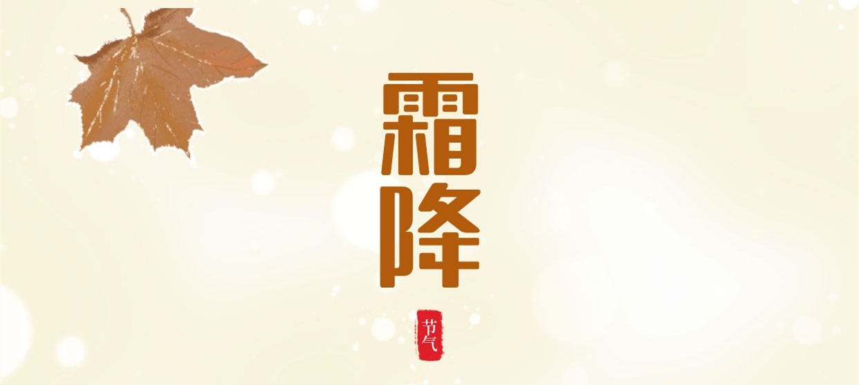 霜降 ▎秋色盡染霜華，歲月不負芳華